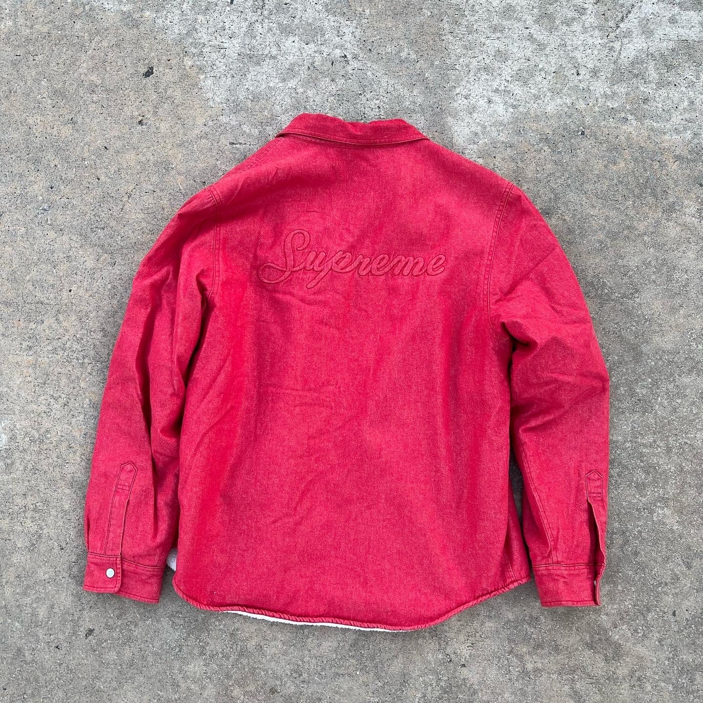 SUPREME SHERPA LINED JACKET